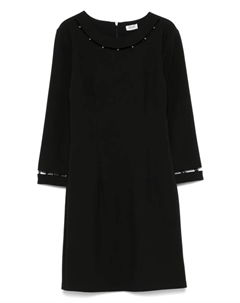 Мини-платье с отделкой бисером, черный Liu jo