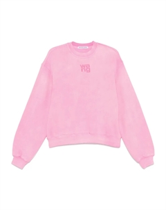 Толстовка с тисненым логотипом, розовый Alexander wang