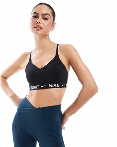 Спортивный бюстгальтер Training Indy Dri-FIT с легкой поддержкой черного цвета Nike