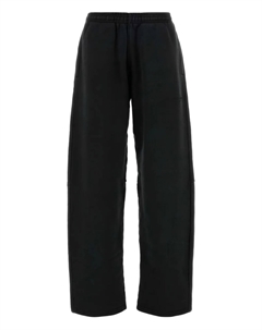 Хлопковые брюки с резинкой на талии, черный Alexander wang