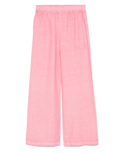 Льняные брюки, розовый 120% lino
