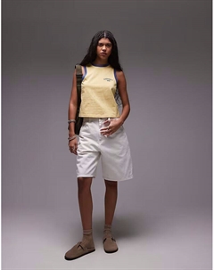 Свободные джинсовые шорты Brandon белого цвета Carhartt wip