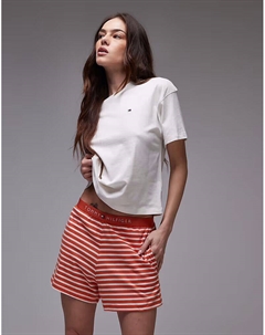 Print шорты свободный пижамный комплект в нескольких цветах Tommy hilfiger