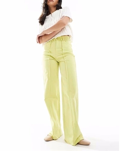 Джинсы Front Color в цвете лайм-зеленый Scalpers