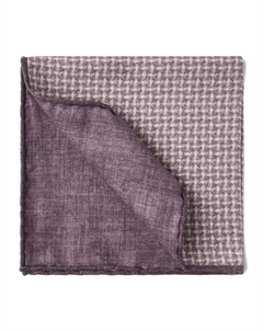 Карманный платок с узором «гусиная лапка», фиолетовый Brunello cucinelli