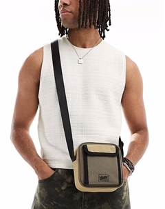 Маленькая сумка через плечо цвета хаки Pull & bear