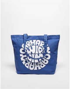 Сумка-тоут с рисунком из холста синего цвета Carhartt wip