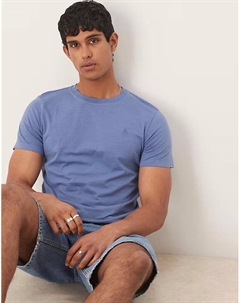 Футболка с изображением черепа синего цвета Scalpers