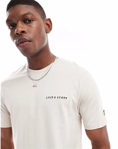 Футболка Ss с вышивкой в ​​цвете x239 cove/ темно-синий Lyle & scott