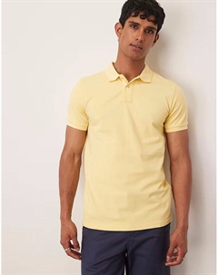 - Basic I - Рубашка поло светло-желтого цвета Scalpers