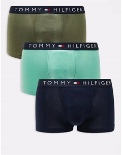 Комплект из 3-х трусов Original в темно-синем/оливковом/зеленом цвете Tommy hilfiger