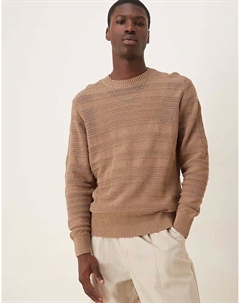 - Iver - Полосатый свитер из джерси цвета верблюжьей шерсти Scalpers