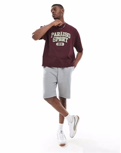 Узкие шорты из пике серого цвета Asos design