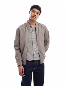 Куртка-бомбер в серо-коричневом цвете Brave soul