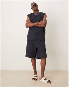 Свободные шорты-бермуды темно-синего цвета Asos design