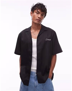 Рубашка с короткими рукавами delray черного цвета Carhartt wip