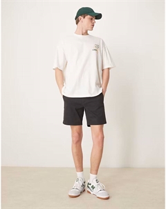 Узкие шорты-бермуды средней длины черного цвета Asos design