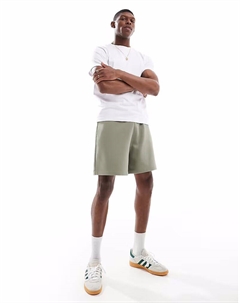 Базовые шорты свободного кроя цвета светло-хаки Asos design