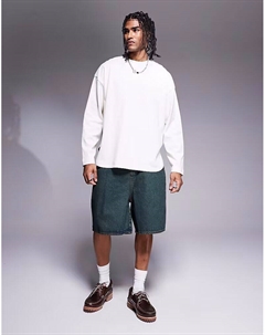 Джинсовые шорты удлиненной формы с зеленым оттенком от Asos design