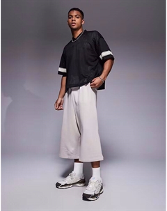 Длинные хлопковые шорты-бермуды коричневого цвета - TAN Asos design