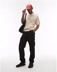 Поло в клетку бежевого цвета Carhartt wip