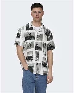 Рубашка ярко-белого цвета Only & sons