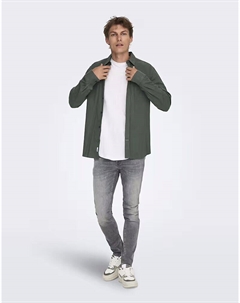 Узкие джинсы из средне-серого денима Only & sons