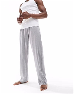 Штаны для дома из серого меланжевого трикотажа Asos design