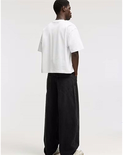 Джинсы супер-мешковатые черного цвета Pull & bear