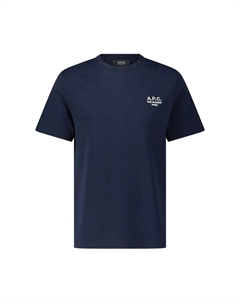 Футболка с вышивкой из плотной ткани, синий A.p.c.