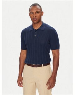 Рубашка поло облегающего кроя B4 50024.5232, синий Baldessarini