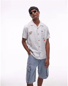 Рубашка с короткими рукавами nectar цвета зеленого чая Rvca