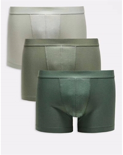 3 трусы нейтрального цвета Asos design