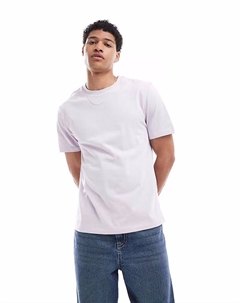 Футболка Essential с круглым вырезом фиолетового цвета Asos design