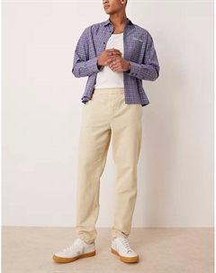 Зауженные брюки-чинос бежевого цвета Asos design