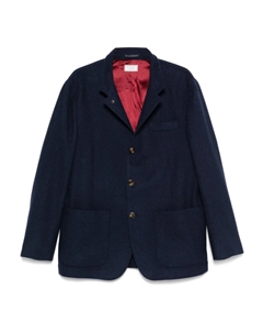 Однобортный блейзер, синий Brunello cucinelli