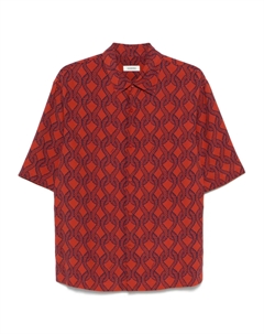 Рубашка с принтом, оранжевый Sandro