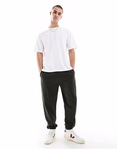 Брюки-джоггеры Essential зауженного кроя темно-зеленого цвета Asos design