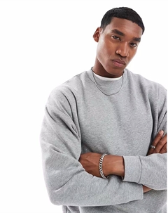 Свободные брюки-кюлоты серого меланжевого цвета Asos design