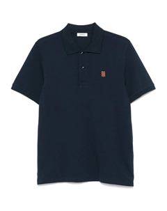 Рубашка поло с вышитым логотипом, синий Sandro