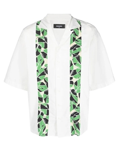 Рубашка с короткими рукавами и принтом, белый Dsquared2