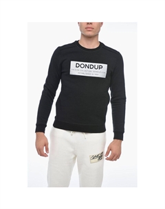 Свитер с круглым вырезом и логотипом, Black Dondup