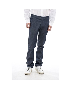 Узкие брюки из шамбре ID, Blue Corneliani