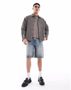 Удлиненные джинсовые шорты светло-голубого цвета с оттенком Asos design