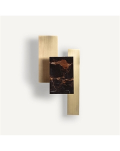 Светильник из мрамора и латуни Portson желтый Am.pm.