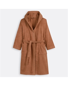Халат с капюшоном из махровой ткани 450 гм каштановый La redoute interieurs