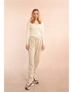 Брюки с шевронами в стиле джоггеров белый Laredoute