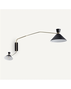 Двойной настенный светильник XL из состаренной латуни Zoticus золотистый Am.pm.