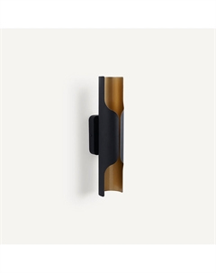 Одинарный настенный светильник встроенный светодиод Henrio черный Am.pm.