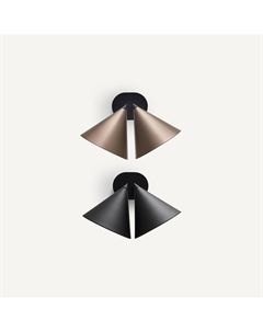 Настенный светильник с двойным плафоном Moke каштановый Am.pm.